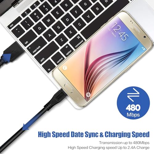 Inovat 3FT Replacement Micro USB 2.0 PC Computer Sync Data Power Charger Cable Cord for Plantronics Bluetooth Headset M20 M25 M50 M55 - Image 4