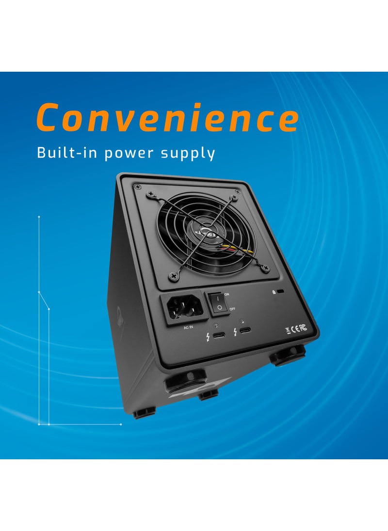 OWC OWC ThunderBay 4 RAID 5 with Dual Thunderbolt 3 Ports (32TB-Enterprise)  - Image 4