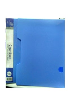 Deluxe 100-Pocket Clear Book, A4 Size Blue Colour  - Image 3