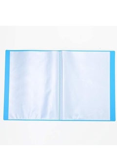 Deluxe 100-Pocket Clear Book, A4 Size Blue Colour  - Image 5