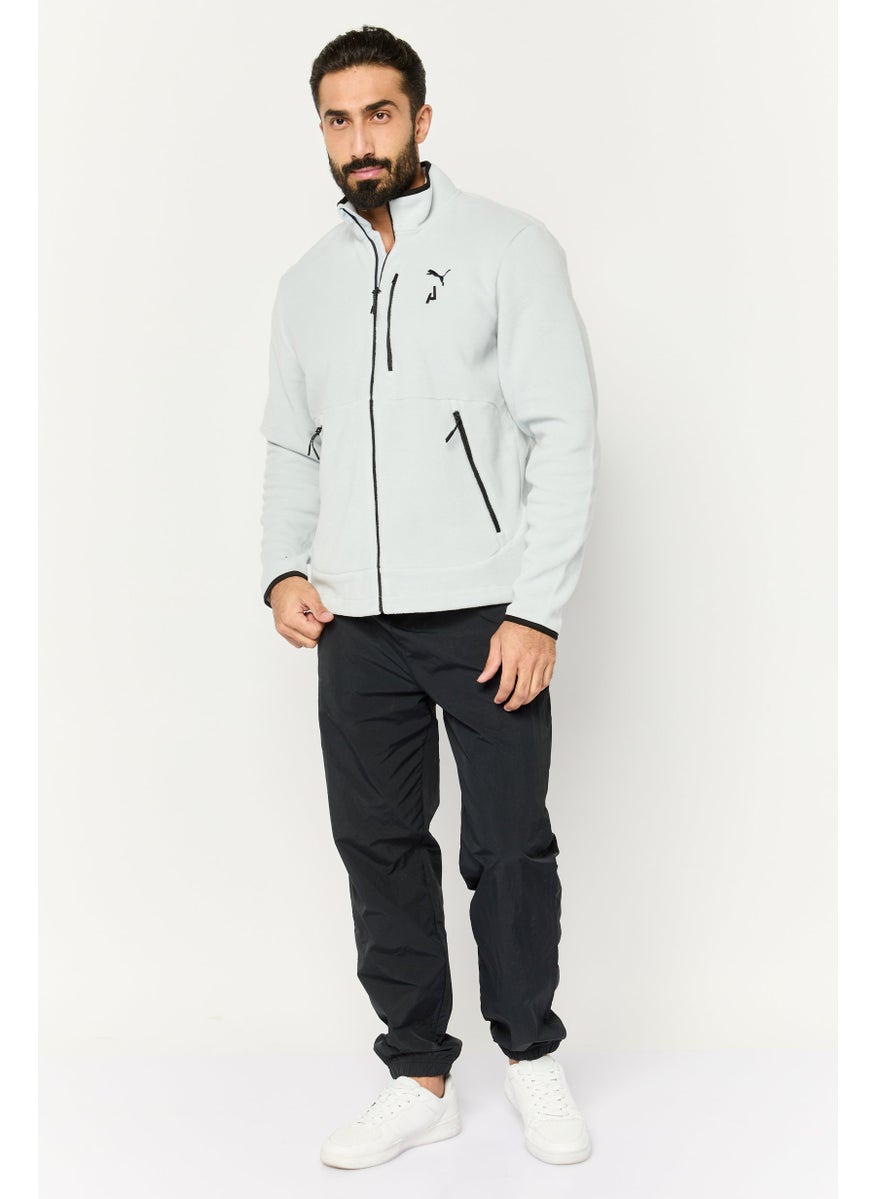 PUMA Men Sportswear Fit Embroidered Logo Running Sweatshirt, Light Blue  - Image 2