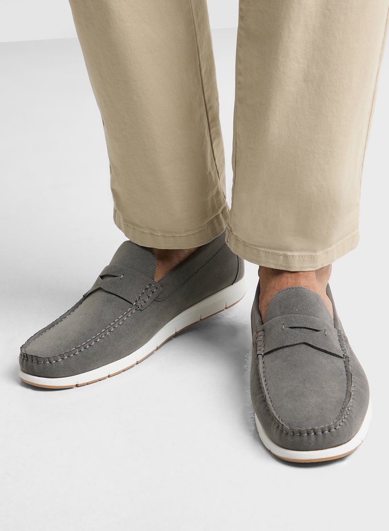 Robert Wood Casual Penny Cup Sole Loafers - Image 5