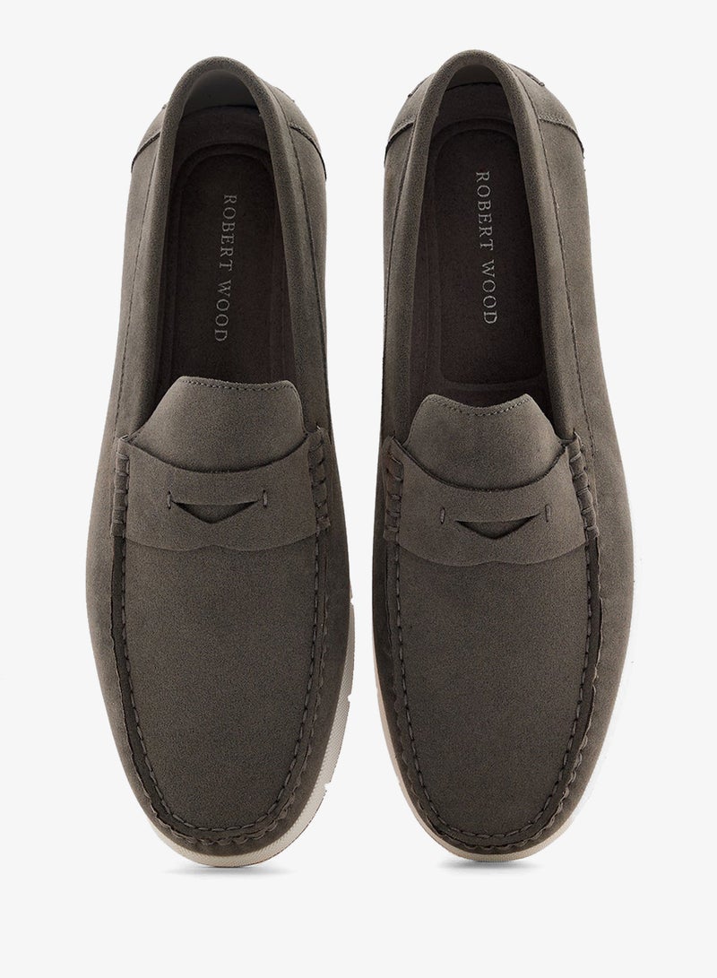 Robert Wood Casual Penny Cup Sole Loafers - Image 4