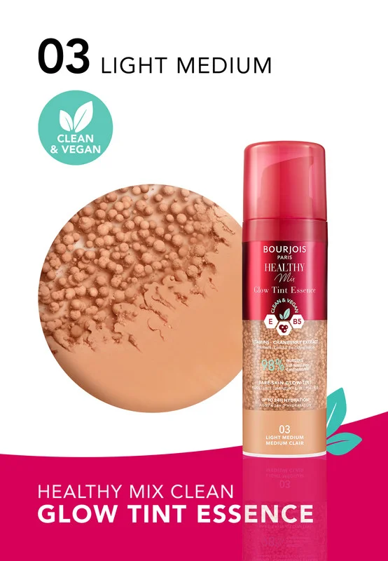 بورجوا باريس Healthy Mix Glow Tint Essence - 03 - Light Medium, 30ml