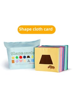 Generic Baby Early Education Educational Card Tearable Toys Educational Early Education Cognition 0-3 Years Old Cloth Card Bite Washable Repeated-Color:Shape Cloth Card  - Image 1
