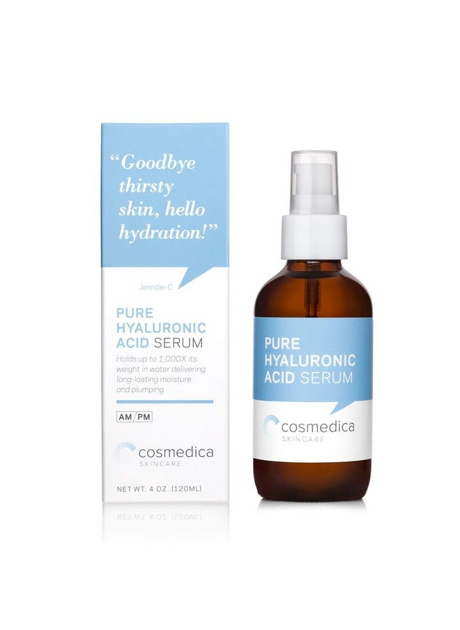 Cosmedica Skincare Cosmedica Hyaluronic Acid Serum For Skin - 4 Fl. Oz Hydrating Facial Moisturizer With Anti-Aging Skin Care Properties. Beauty And Skin Care  - Image 1