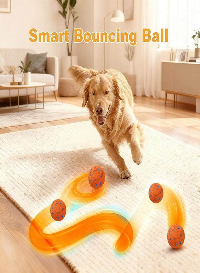 morhandisn Dog Balls: Interactive Dog Ball, Self-Moving Dog Toy with Auto-Rolling & Bouncing, E-TPU Material, IP54 Waterproof, Motion-Activated (Orange) - Image 3