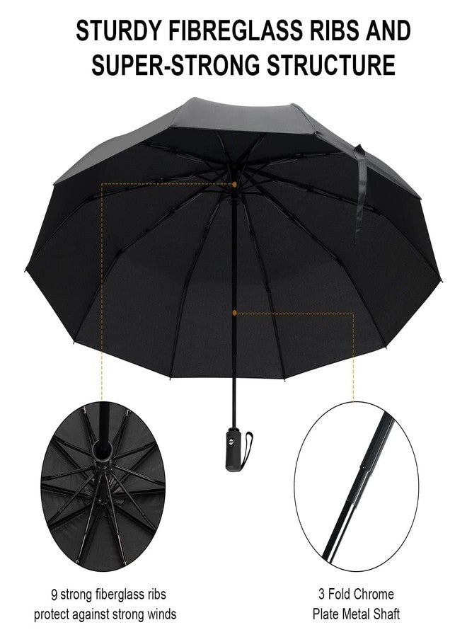 Orrda Portable Travel Umbrella | Umbrellas for Rain Windproof Strong Compact & Easy Auto Open/Close Button for Single Use Umbrella for Wind and Rain, Perfect Car Umbrella for Men & Women (Single Use) - Image 5