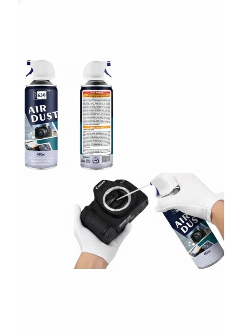 Giga Compressed Gas Air Duster 450ml Giga 630, Great for cleaning computer keyboards, mice, laptops, electronics, workstations, figurines, collectibles, window blinds, car interiors - Image 4