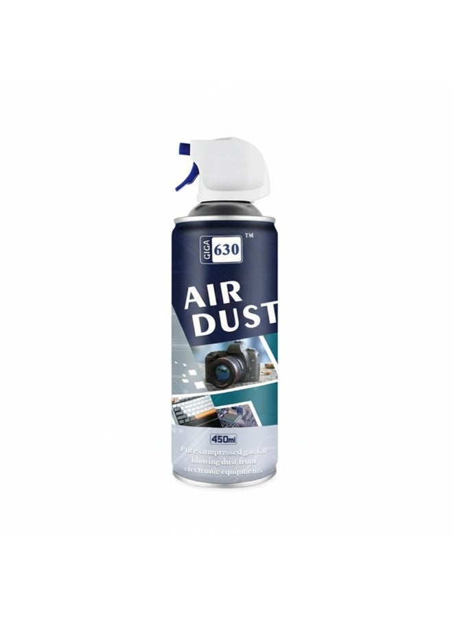 Giga Compressed Gas Air Duster 450ml Giga 630, Great for cleaning computer keyboards, mice, laptops, electronics, workstations, figurines, collectibles, window blinds, car interiors - Image 2