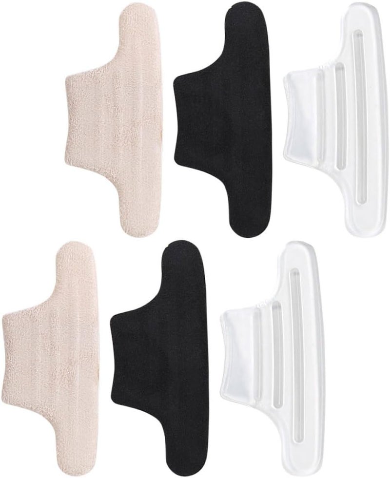 Heel Cushion Inserts 3 Pairs Gel Heel Protectors Fabric Pads Anti-Slip Comfort Women’s Foot Relief - Image 1