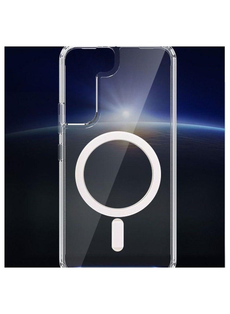 غطاء شفاف مغناطيسي ماغسيف متوافق مع سامسونج جالاكسي S22 بلس (2022) - غطاء شفاف مقاوم للصدمات والخدوش - Image 1