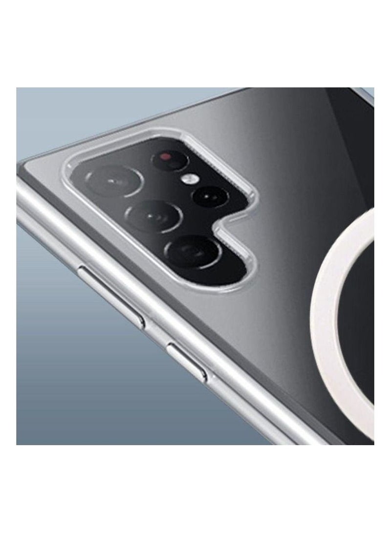 غطاء شفاف مغناطيسي ماغسيف متوافق مع سامسونج جالاكسي S22 بلس (2022) - غطاء شفاف مقاوم للصدمات والخدوش - Image 2