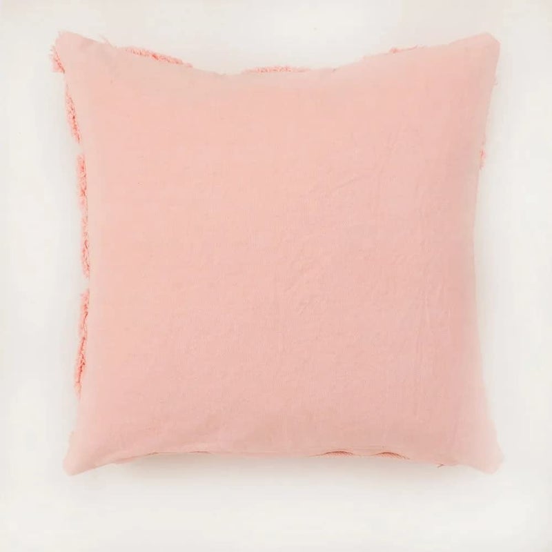 pepme pepme Criss Cross Bars Tufted Cushion Cover 16x16 Pink  - Image 5