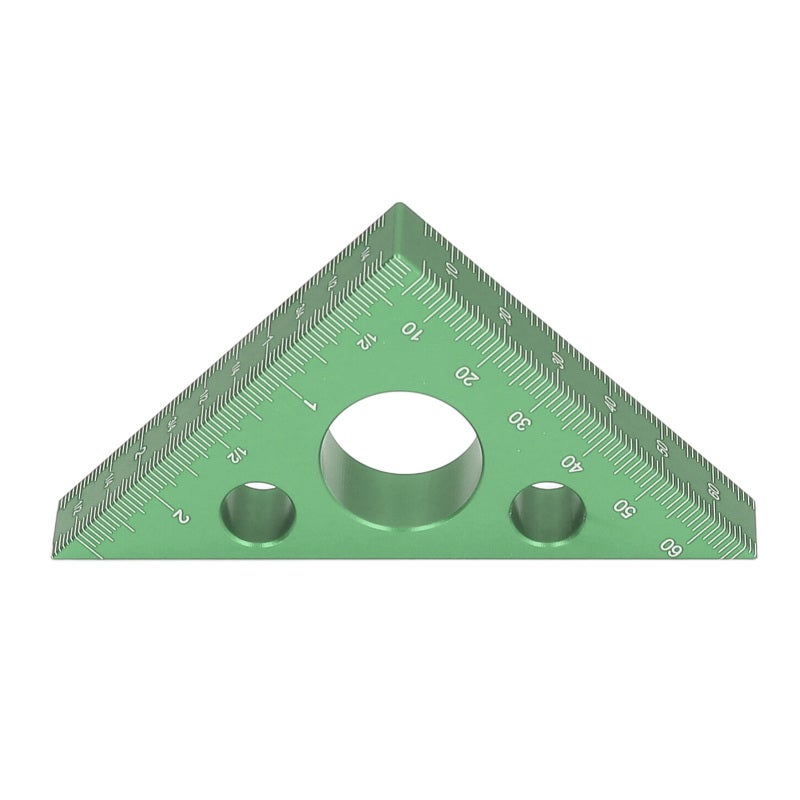 Woodworking Accuracy Angle Ruler Aluminum Alloy 3in - Clear Scale 45 90 Degree Measuring Tool for DIY Woodworking Projects - Image 4