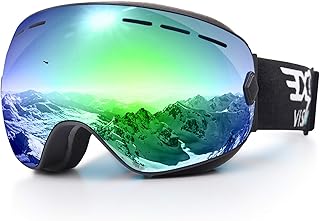 EXP VISION Ski Snowboard Goggles for Man Woman and Younth, OTG Snow Goggle Anti Fog UV400 Protection Winter Outdoor - Image 1