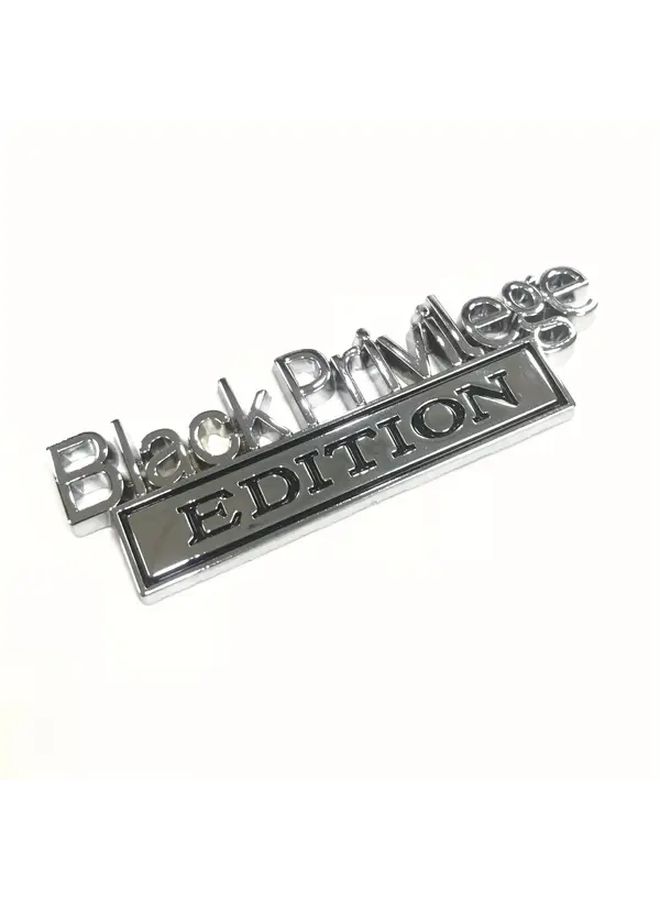Black And White Car Emblem Badge Decorative Automotive Modification Accessory - Image 5