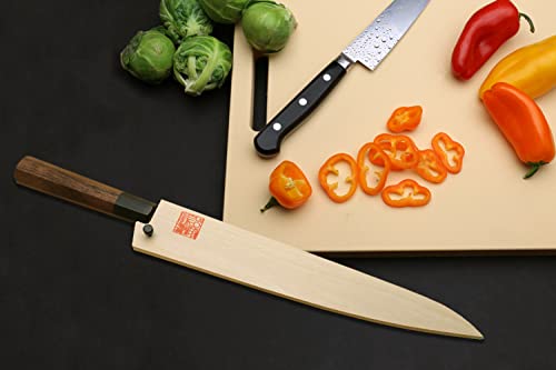 Yoshihiro غطاء شفرة يوشيهيرو من خشب الماغنوليا الطبيعي لحامي سكين سوجيهيكي (240 مم) - Image 2