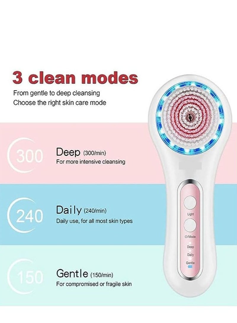 Cool Baby Facial Brush Rechargeable Waterproof With 5 Brush Heads Facial Brush For Exfoliation Massage And Deep Cleaning - Image 5