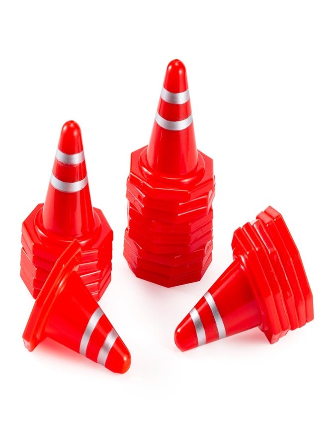 RXZIXYL 20Pcs Simulated Traffic Cones,Mini Decoration Toys Road Cones for RC Crawler 1:16 1:18 1:24 RC Car SCX24 FCX24 TRX4M - Image 4