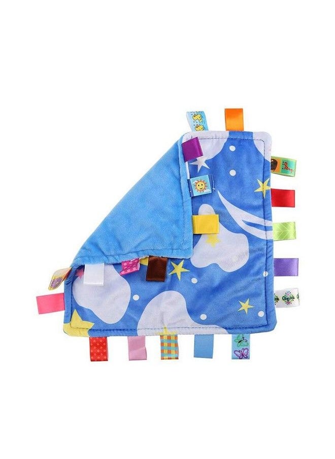 G-Tree Baby Boy Tags Security Blanket Newborn Comforter Security Blanket Tag Blanket Gift For Baby Boy Starry Sky  - Image 1