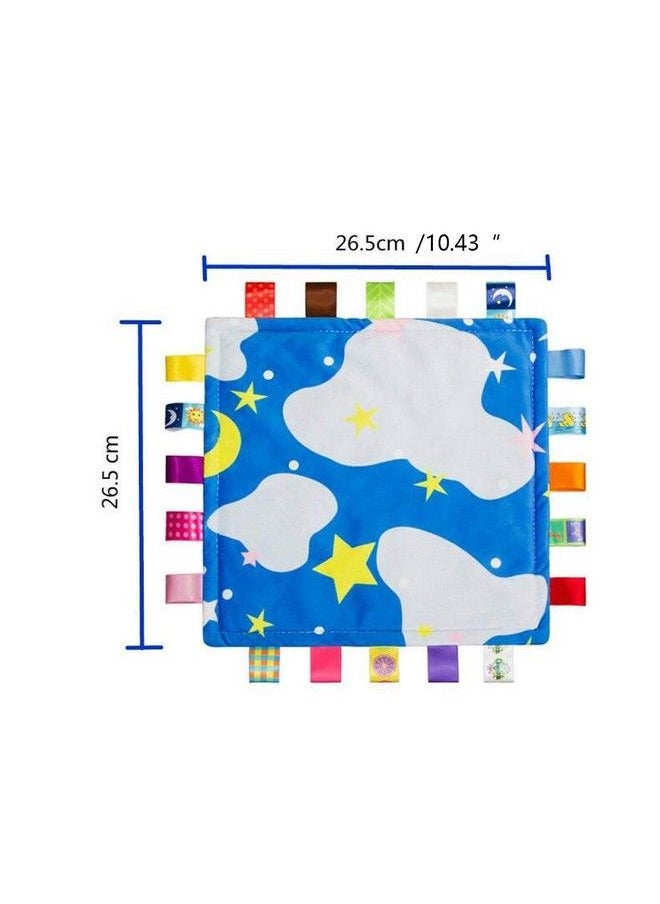 G-Tree Baby Boy Tags Security Blanket Newborn Comforter Security Blanket Tag Blanket Gift For Baby Boy Starry Sky  - Image 5