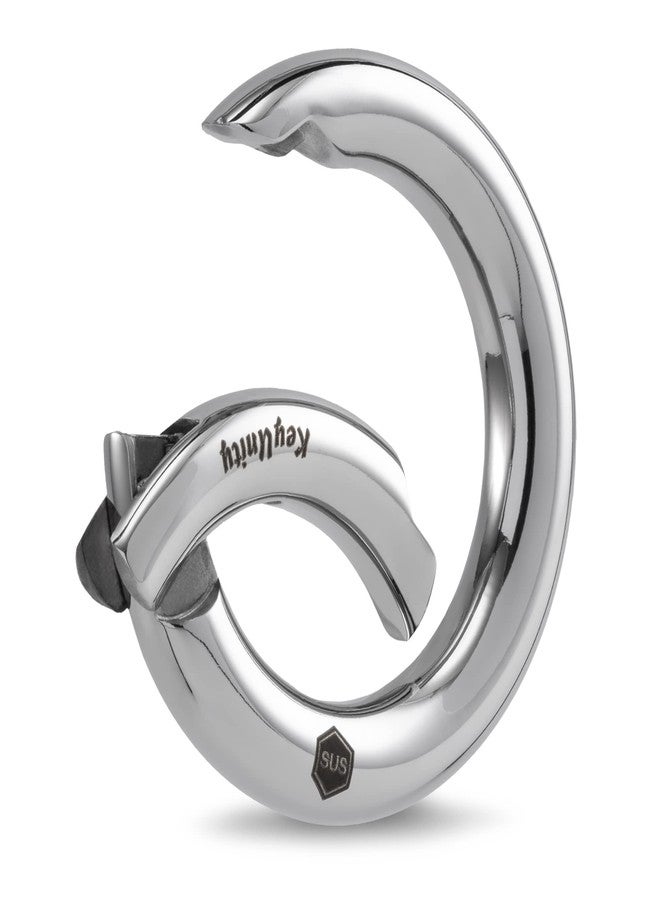 KeyUnity مشبك كارابين دائري من الفولاذ المقاوم للصدأ من KeyUnity KS06 لحلقة المفاتيح - Image 1