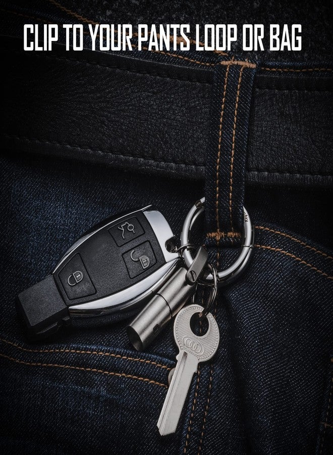 KeyUnity مشبك كارابين دائري من الفولاذ المقاوم للصدأ من KeyUnity KS06 لحلقة المفاتيح - Image 4