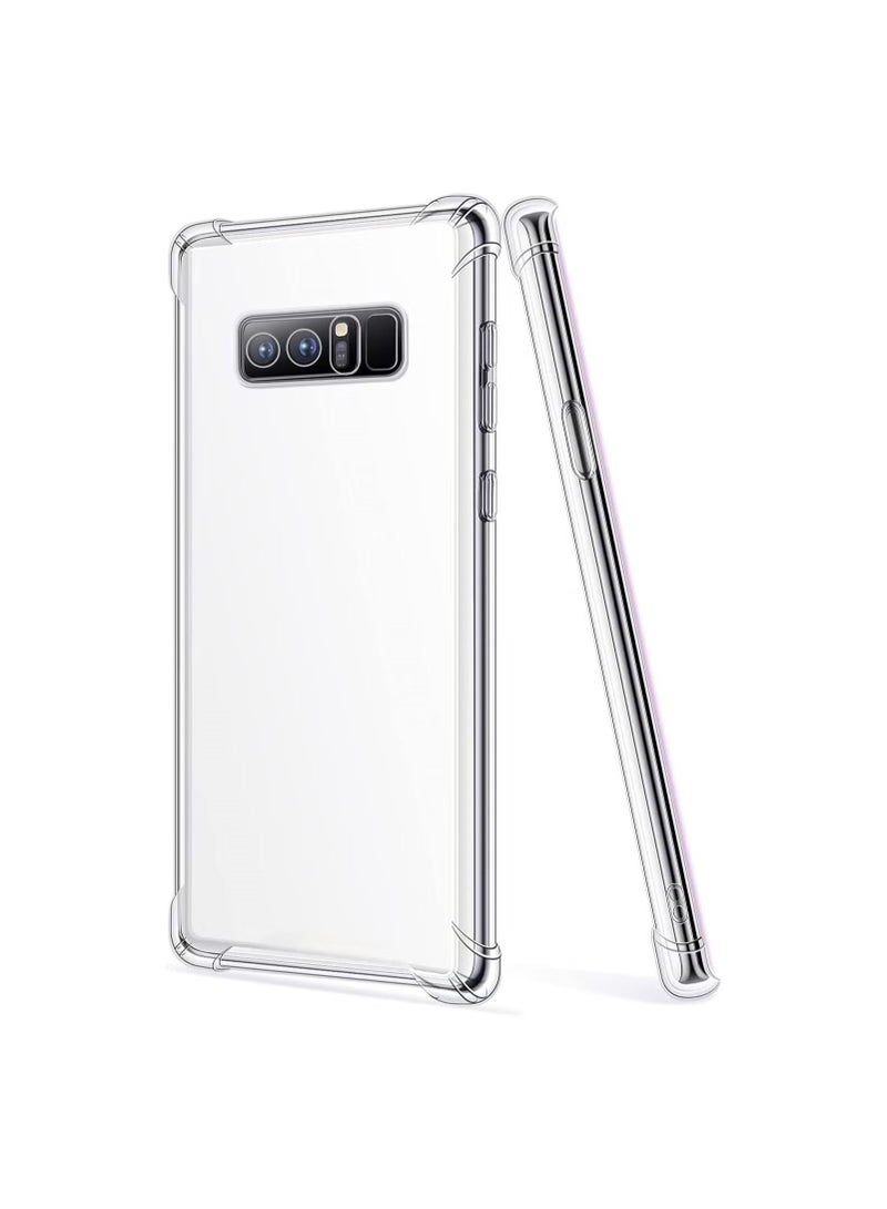 IAF Samsung Galaxy Note 8 / N950F Case Flexible Soft Anti-Scratch TPU Phone Slim Fit Shockproof Transparent Bumper Case Cover for Samsung Galaxy Note 8