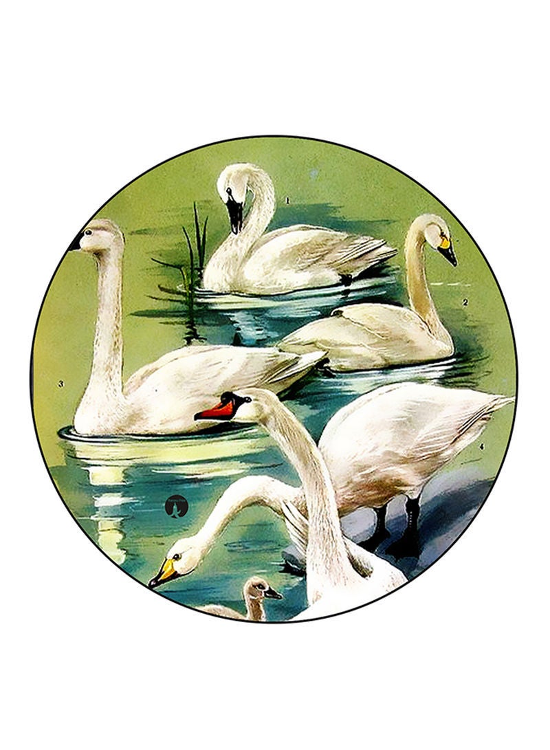 RKN Swans Printed Mouse Pad Multicolour