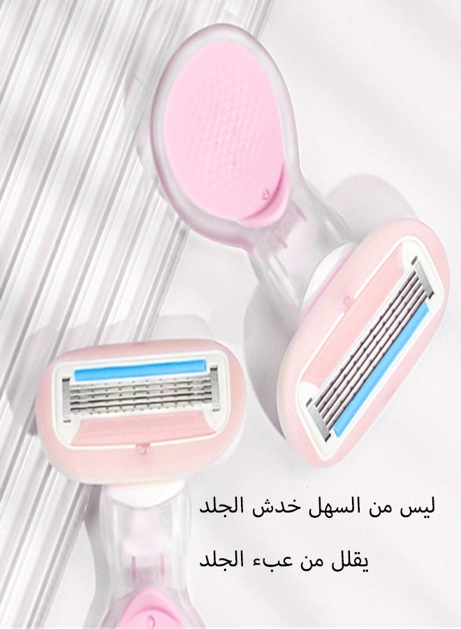 2-piece Mini Razor Hair Removal Blade with Case for Women Body, Armpit and Bikini Pink - Image 3