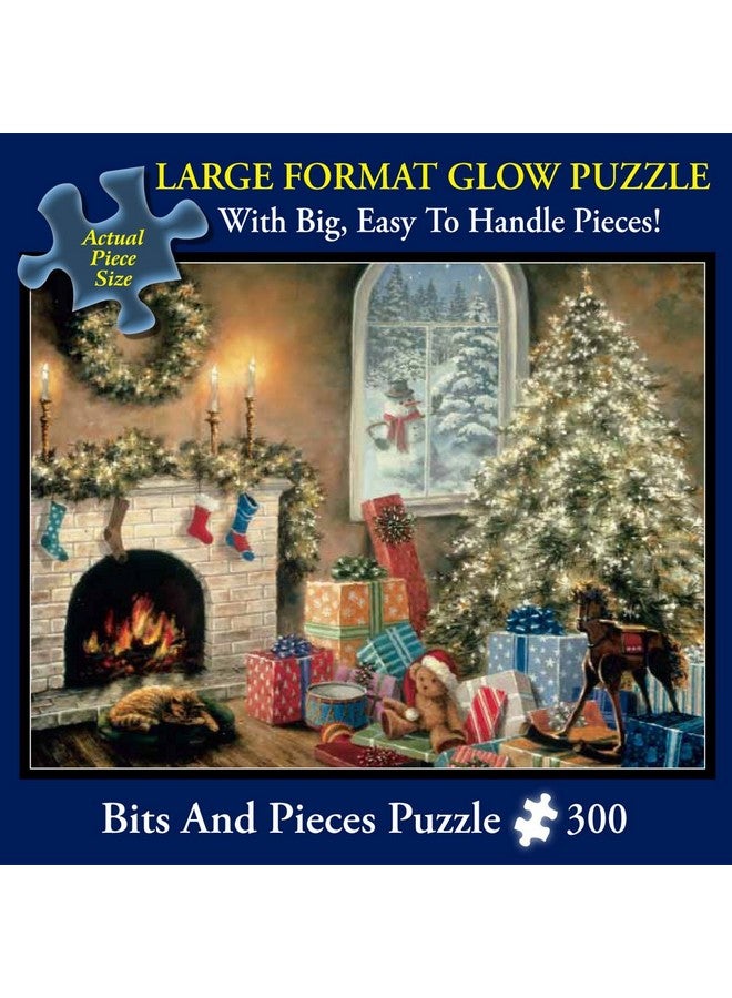 بيتس آند بيسيز قطع وقطع - أحجية كبيرة متوهجة في الظلام مكونة من 300 قطعة للبالغين - لم يكن هناك مخلوق يتحرك، عشية عيد الميلاد، العطلة - من تصميم الفنان نيكي بوهمي - أحجية من 300 قطعة - Image 2