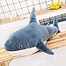 JULAN 39inch Giant Shark Plush Toy Pillow3D Giant Shark Stuffed Animal Soft Shark Cushion Pillow Shark Stuffed Toy Throw Pillow for Childrens Pillow Boys and Girls Room Decoration Bedtime Gift 100cm - Image 5