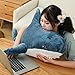 JULAN 39inch Giant Shark Plush Toy Pillow3D Giant Shark Stuffed Animal Soft Shark Cushion Pillow Shark Stuffed Toy Throw Pillow for Childrens Pillow Boys and Girls Room Decoration Bedtime Gift 100cm - Image 3