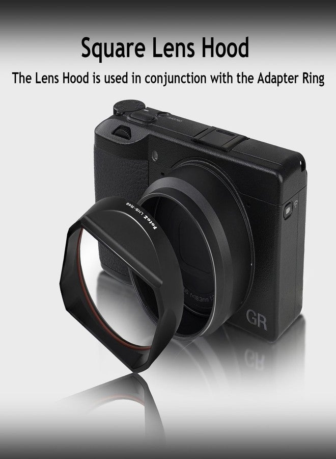 عدسة تحويل FotoZ لكاميرات Ricoh GR IIIX و GR IIIX HDF، 49 مم، تكبير 0.75x، زاوية واسعة وماكرو 2 في 1 مع غطاء ومحول فلتر - Image 3