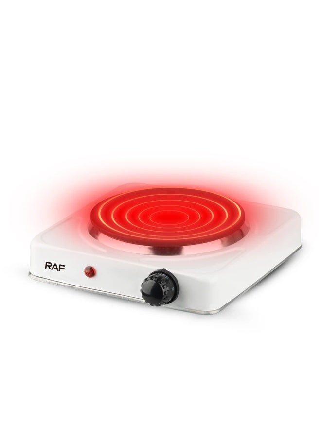 آر إيه أف موقد كهربائي محمول من RAF بقوة 1000 واط - صفيحة تسخين واحدة بطلاء غير لاصق، وإعدادات حرارة قابلة للتعديل وتوزيع حرارة متساوٍ - Image 2