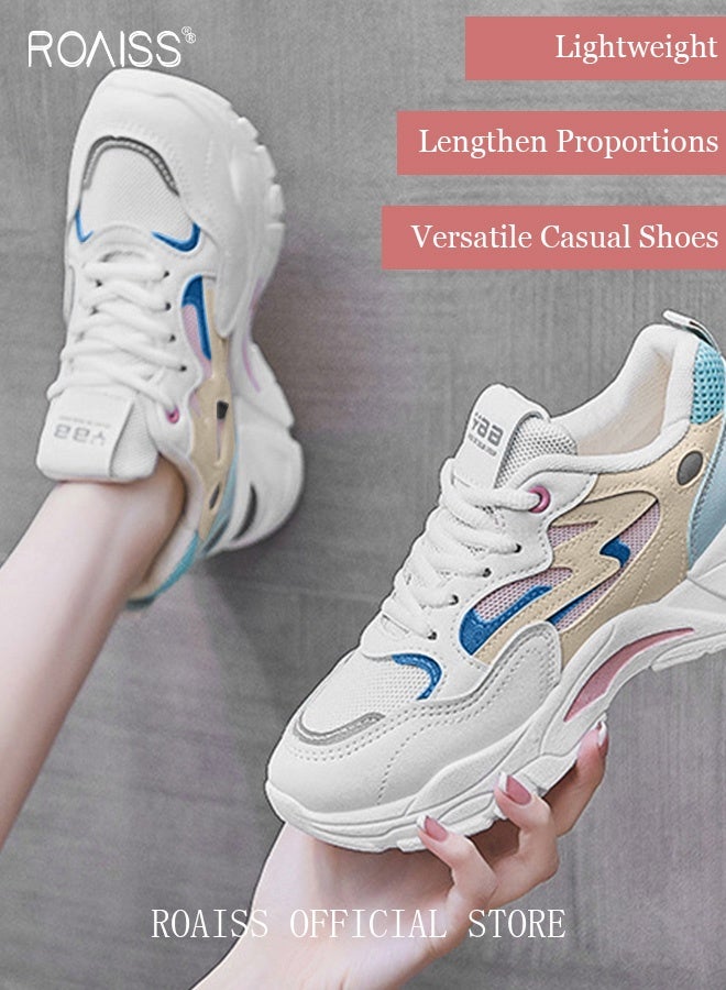 رويس أحذية رياضية أنيقة للسيدات، أحذية برباط غير قابلة للانزلاق، أحذية رياضية متعددة الاستخدامات، أحذية رياضية مريحة للسيدات، مناسبة للارتداء اليومي والأنشطة الخارجية - Image 3