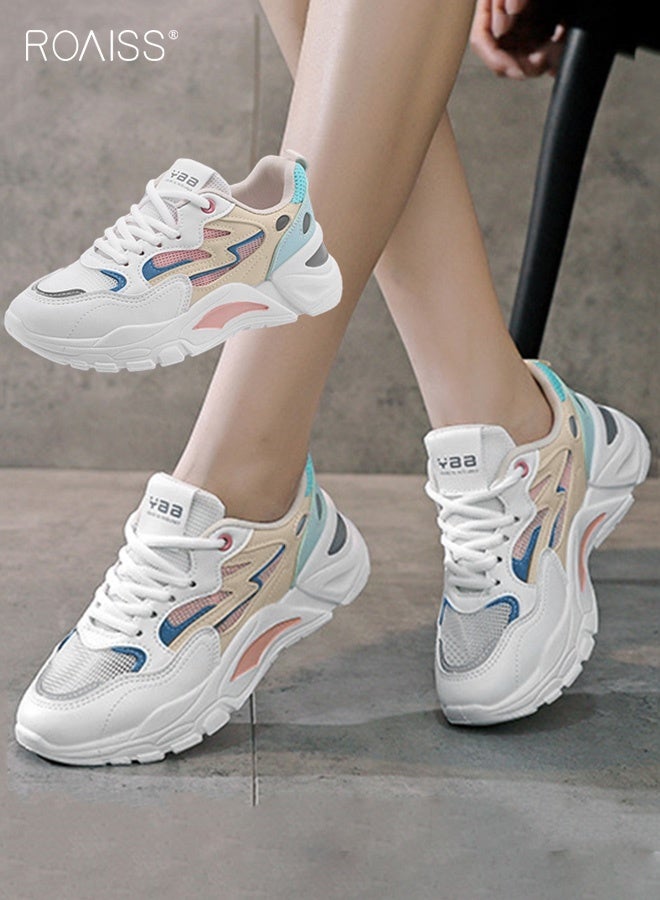 رويس أحذية رياضية أنيقة للسيدات، أحذية برباط غير قابلة للانزلاق، أحذية رياضية متعددة الاستخدامات، أحذية رياضية مريحة للسيدات، مناسبة للارتداء اليومي والأنشطة الخارجية - Image 1