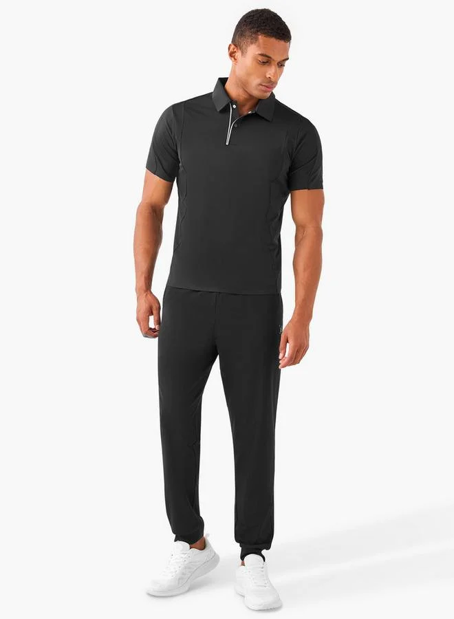 ADOT by Splash Panelled Polo T-shirt