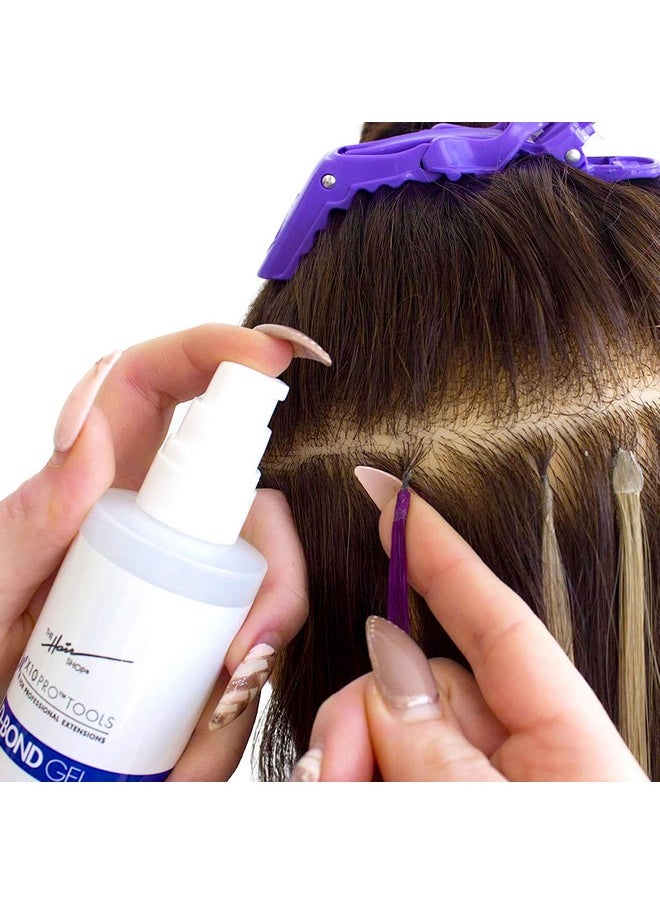 ذا هير شوب مزيل جل D Bond من The Hair Shop، غراء الكيراتين مسبق اللصق U Tip، مزيل لاصق K Tip لـ Keratip الفائق أو العادي، لغراء الكيراتين، والأشرطة اللاصقة والانكماشات (زجاجة 4 أونصة)  - Image 2
