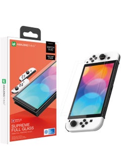 Supreme Tempered Glass Screen Protector [2 PACK] Duo Set for Nintendo Switch OLED with Dust Free Omni Technology