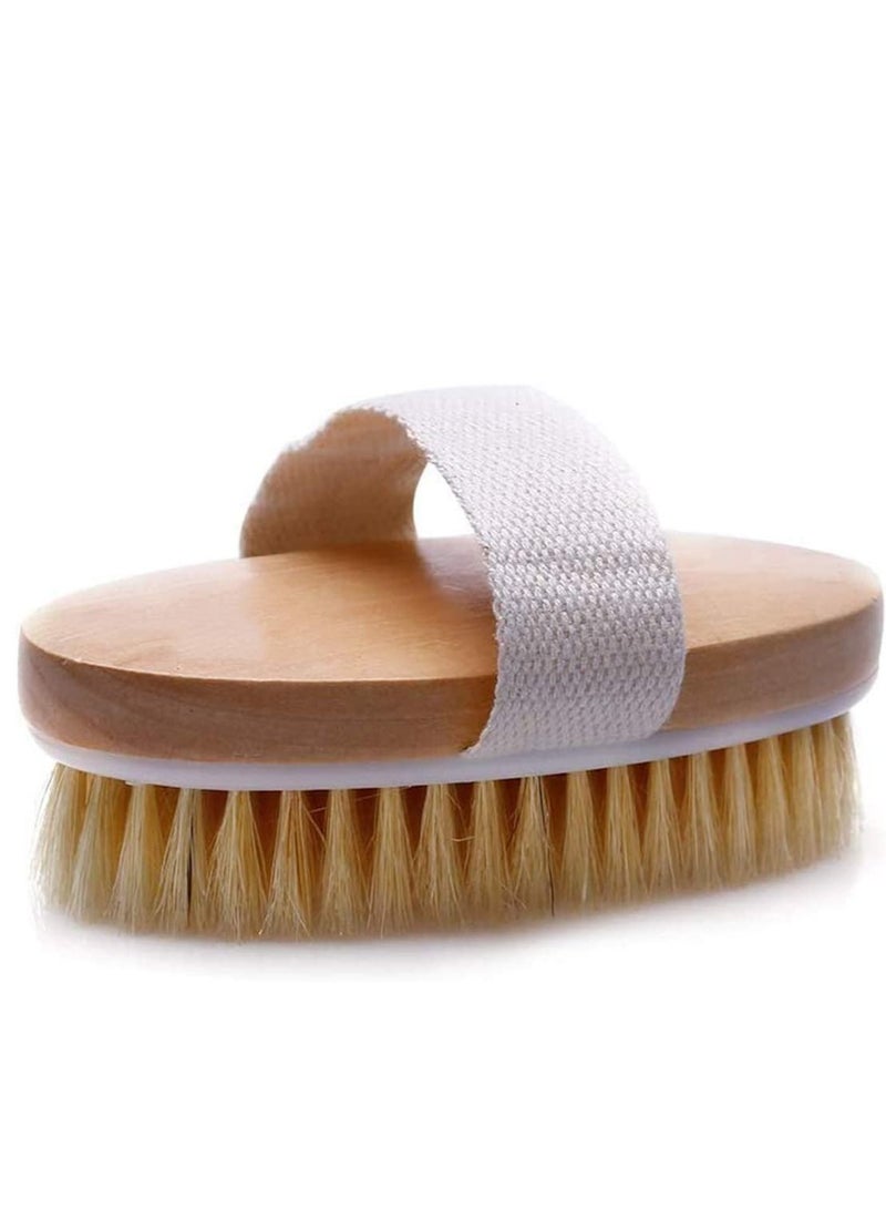 Y&D Dry Brushing Body Exfoliating Natural Bristle bath Brush Dead Skin and Toxins Cellulite Treatment Improves Lymphatic Functions Exfoliates Stimulates Blood Circulation - Image 1