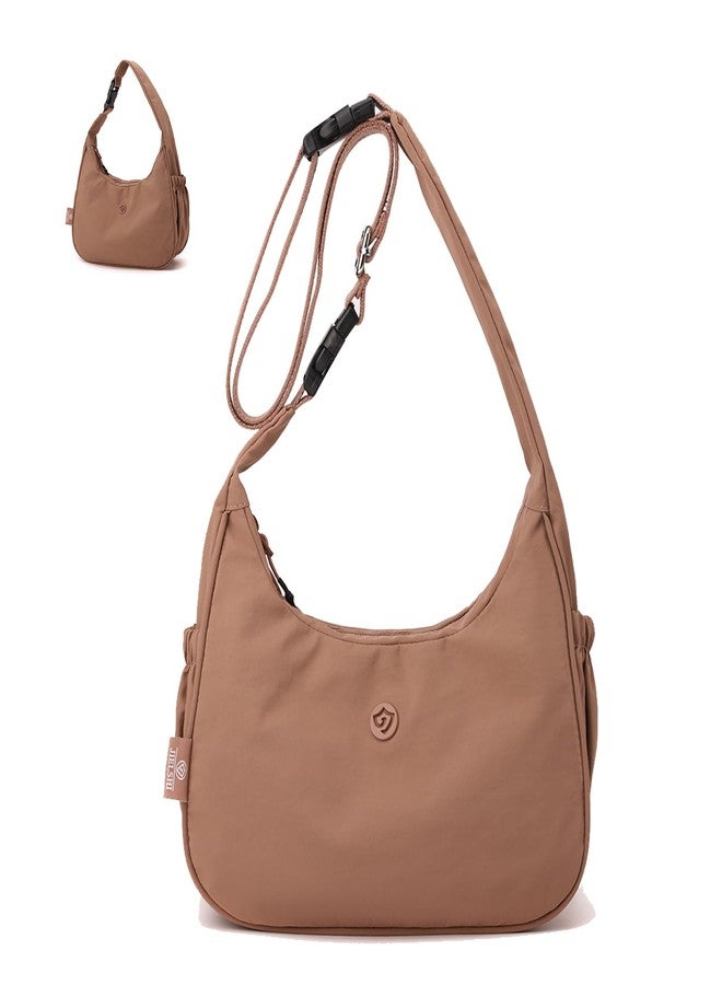 JANKS Crossbody Bag for Women,Medium Cute Hobo Shoulder Purse Soft Nylon Handbag Sling Bag for Daily Use - Image 1