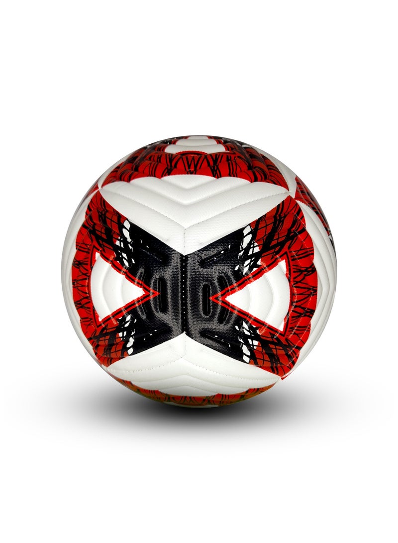 أتش برو إتش إم سبورتس كرة القدم البطولية| مثالية للتمارين والتدريب والمباريات| باللونين الأحمر والأبيض - Image 2