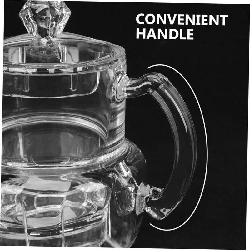 2pcs Acrylic Honey Pot and Syrup Dispenser with Lid 500ml Kitchen Jar Container - Image 4