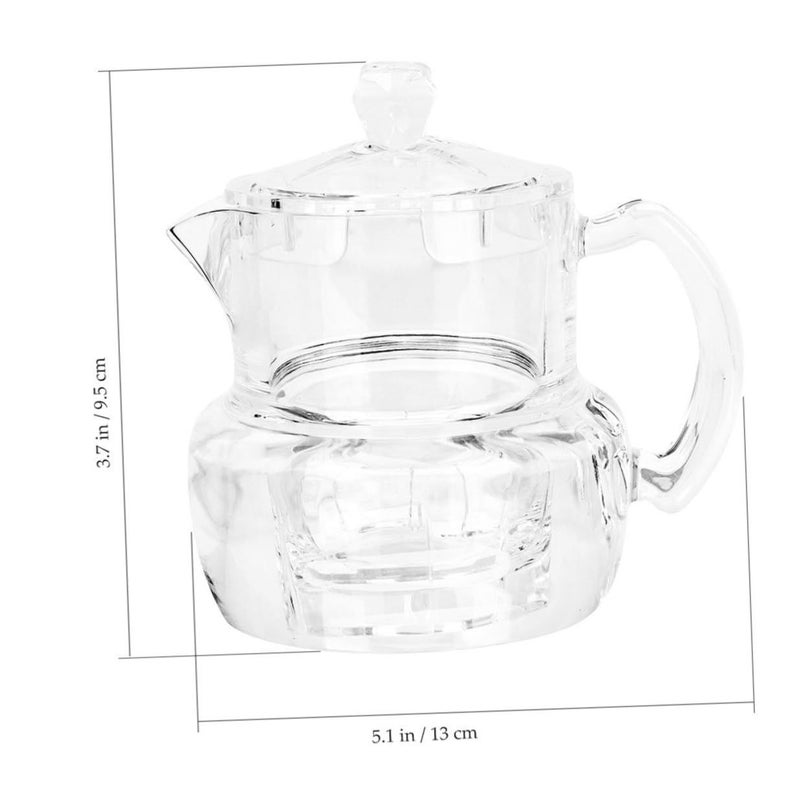 2pcs Acrylic Honey Pot and Syrup Dispenser with Lid 500ml Kitchen Jar Container - Image 3