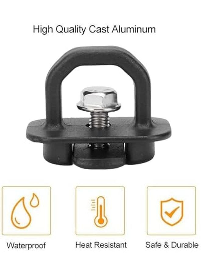 Aramox 4Pcs Retractable Truck Bed Tie Down Anchors High Strength Metal Replacement with Wrench - Image 5