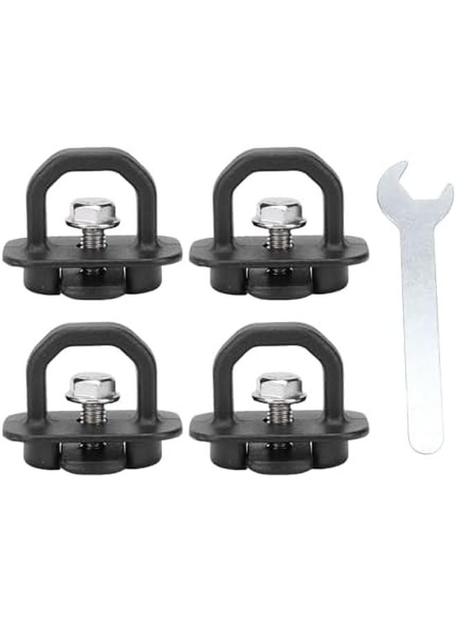 Aramox 4Pcs Retractable Truck Bed Tie Down Anchors High Strength Metal Replacement with Wrench - Image 2