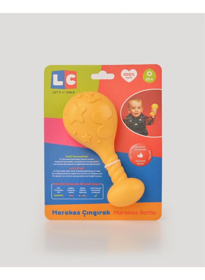 Let's Be Child - LC Yellow Maracas Rattle - Image 1