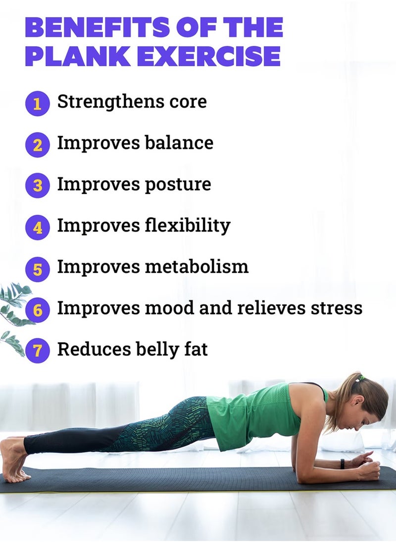 QUTOOB - Plank Trainer, Plank Exerciser Support Device with Timer for Abdominal and Core Strength Training, Abs Workout, Multifunctional Balance Board Push Up Stand, Plank Board For Fit, Beautiful Body Shape - Image 1